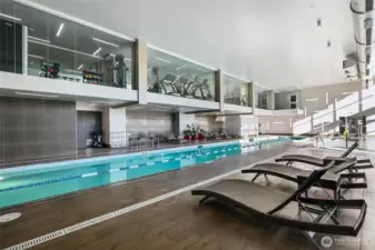 Olympic size indoor heated pool, wow!