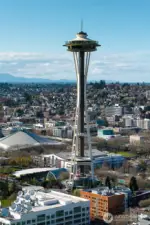 Yes, of course Space Needle views from the rooftop deck!