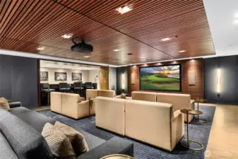 Media room for home theater style enjoyment.