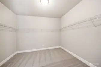 Large primary walk in closet.