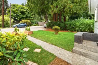 Gorgeous entry way and front yard