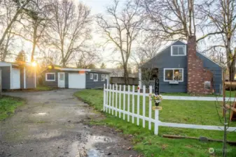 Shed, Detached Garage, and Home. The Garage is 670+/- sqft and could make for a decent ADU.