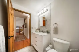 This updated main floor half bath will not disappoint!