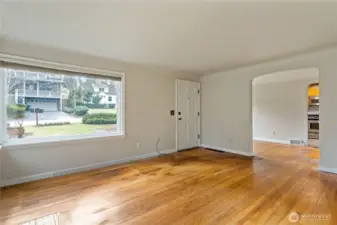 Dining room is just to the left of the front door when entering