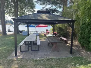 Covered picnic area for your use.