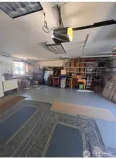 garage with workspace