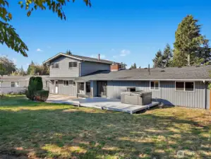 Back yard!  On over 1/4 acre lot