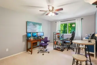 Bedroom 3 is currently being used as a 2nd office space.