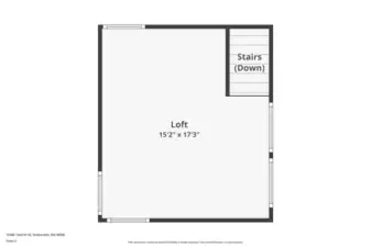 The bonus room/loft above the garage is completely finished and accessible from the interior of the home.