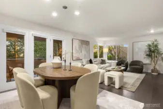 Dining and Living Room (access to balcony #1)