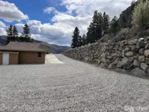 Looking back up the driveway.