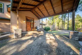 Portico with lots of special craftsmanship as you enter the home.