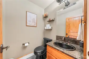 Main floor half bath