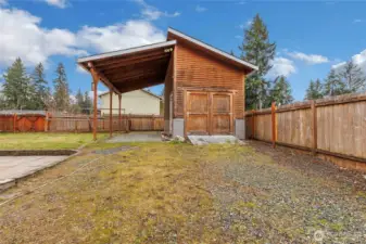 shop/covered rv parking