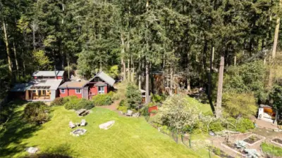Enclosed, island haven on .54 acres on Lopez Island's south end.