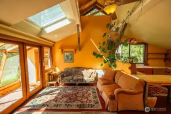 Living area of main house