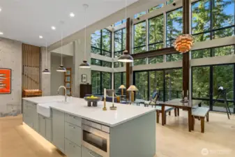 Stunning views from all angles in this architectural masterpiece.