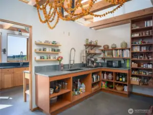 Immense walk through pantry.