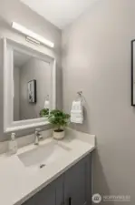 Half bath on the main floor.