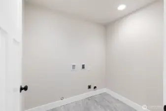 Spacious utility room.
