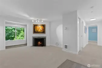 Soaring ceilings, stylish updates, and peaceful views of the greenbelt—this condo checks all the boxes!