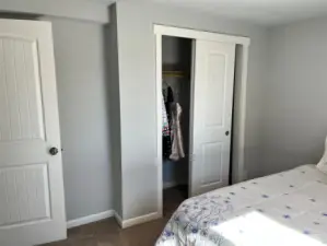 3rd bedroom with closet.