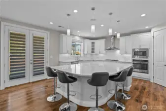 Host All of the Family and Friends Get-Togethers in this Spacious Chef's Kitchen. The Extra-Large Kitchen Island is Amazing! Additional Cabinets for All Your Party Favors on Two Sides.