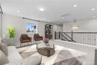 *Virtually Staged* Upper-Level Family Room.