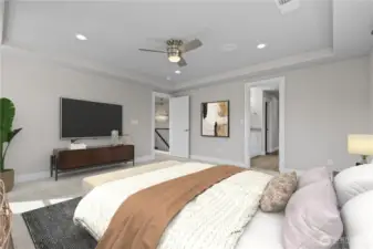 *Virtually Staged* Primary Suite.