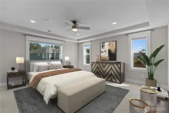 *Virtually Staged* Primary Suite.