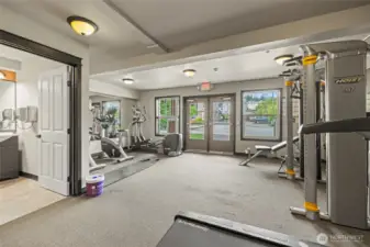 1st floor secure exercise facility