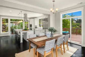 Dining and kitchen