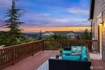 Deck in twilight