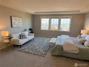 Gorgeous Main Suite with large walk-in closet, and luxurious en suite spa like bathroom.