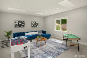 Upper level family/game room Room