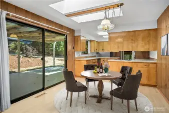 dinette area with adjacent patio