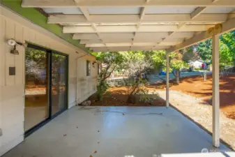Great space for BBQ's enjoying the huge backyard