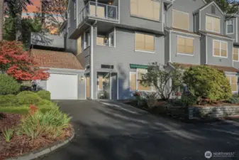 Corner condo in a building of 8 homes.