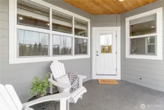 Gorgeous patio off of kitchen