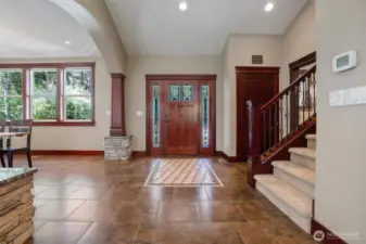 Main House - beautiful entryway w/beautiful tile design
