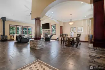 Main House - overlooking the oversized entryway