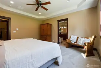 Main House - large primary bedroom on the main