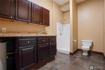 Main House - garage - half bathroom