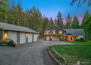 Your Exquisite Home, with 4-bay garage & guest house