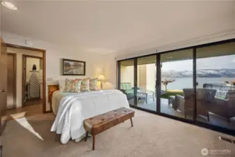 Primary suite features amazing views.