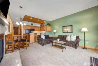 Spacious living room.