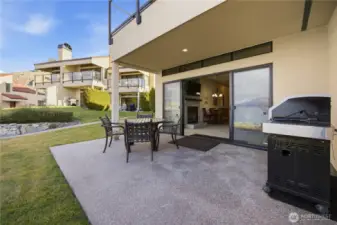 Oversized patio off of the living room perfect for entertaining.
