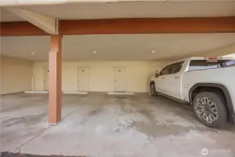 Carport with Storage Closet.