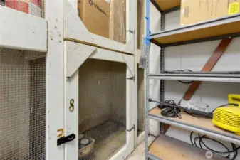 Storage available in upper garage.