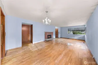 Dining and living room